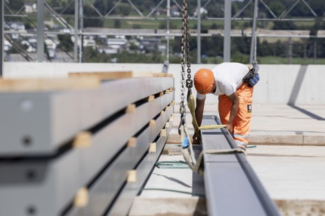 170 t Nexigen®-Stahlträger für neues Recyclingcenter