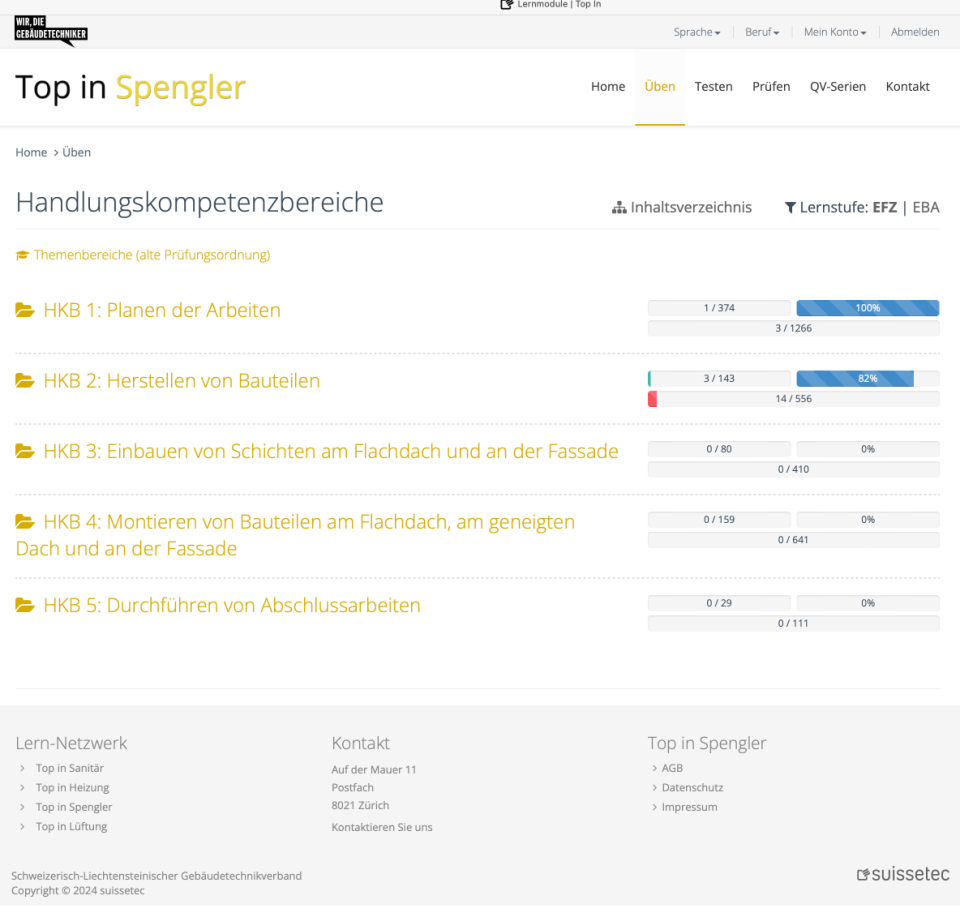 suissetec Lernportal Spengler
