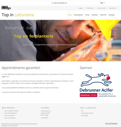 suissetec portale-di apprendimento lattoneria