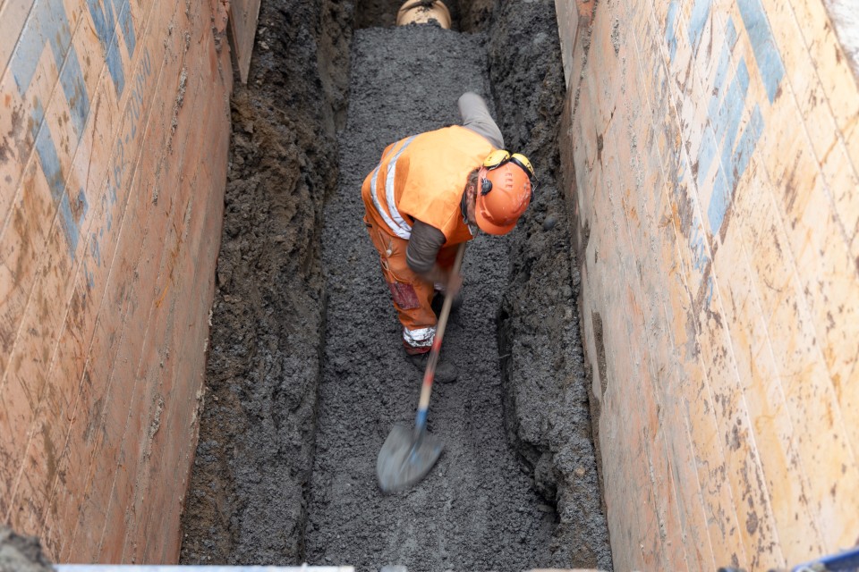 stazione ferroviaria Littau tubi drenaggio canalette passacavi