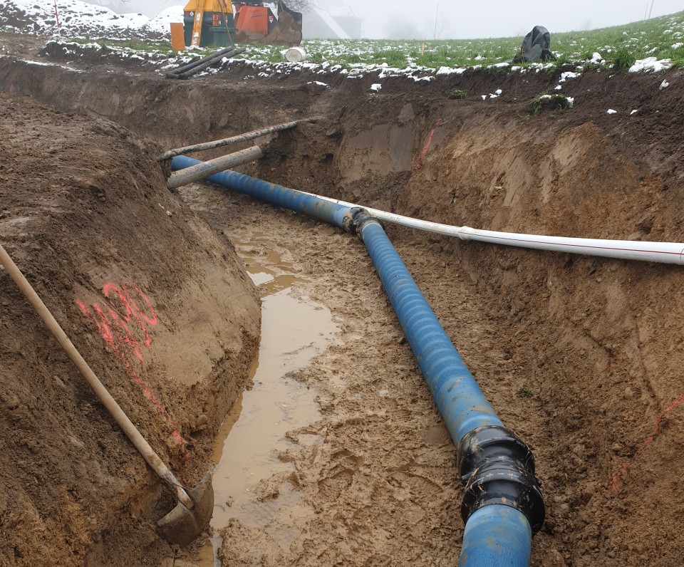 Löschwasserleitung Küssnacht duktile Gussrohre
