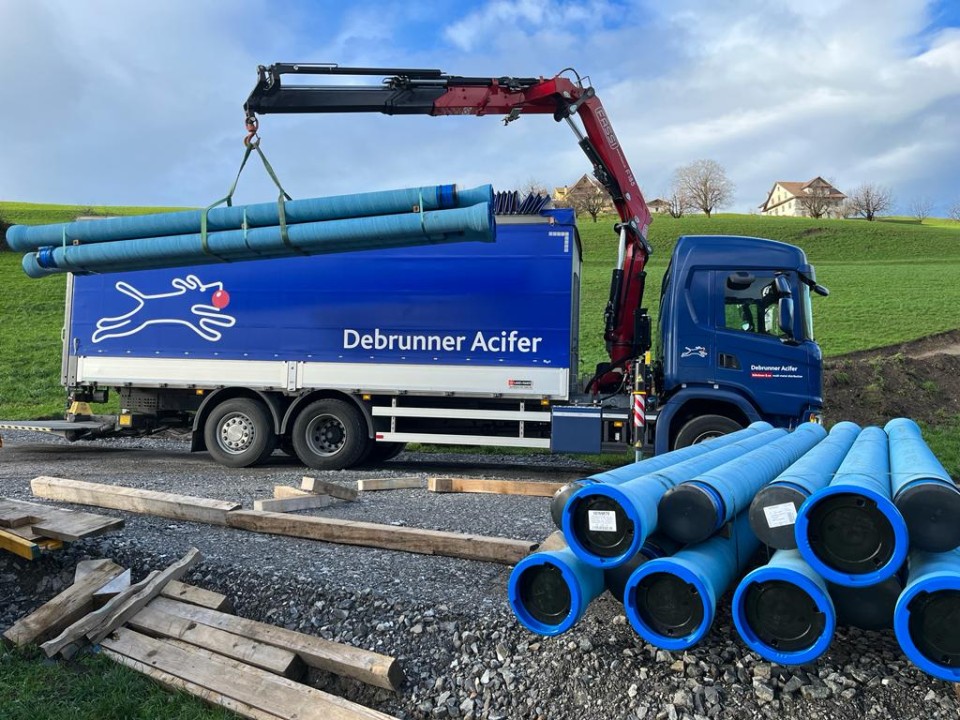 Löschwasserleitung Küssnacht duktile Gussrohre