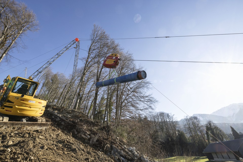 Wasserkaftwerk Wilen Gussrohre Kanalrohre
