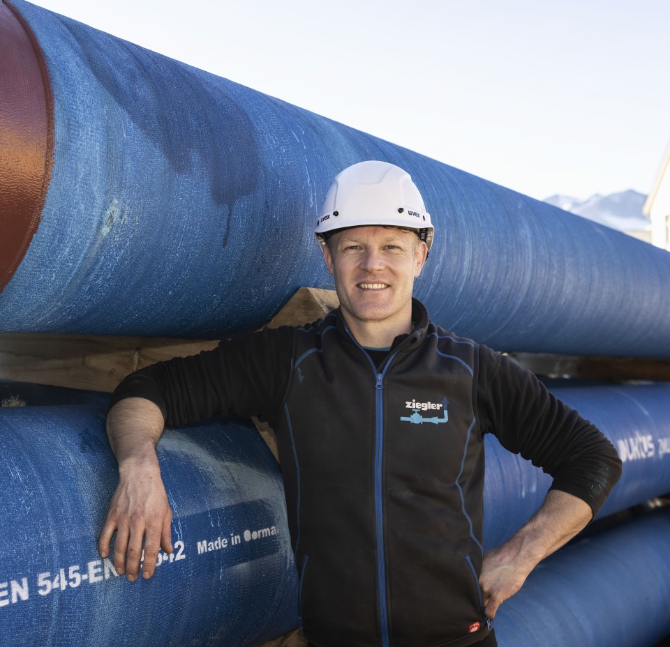 Wasserkaftwerk Wilen Gussrohre Kanalrohre