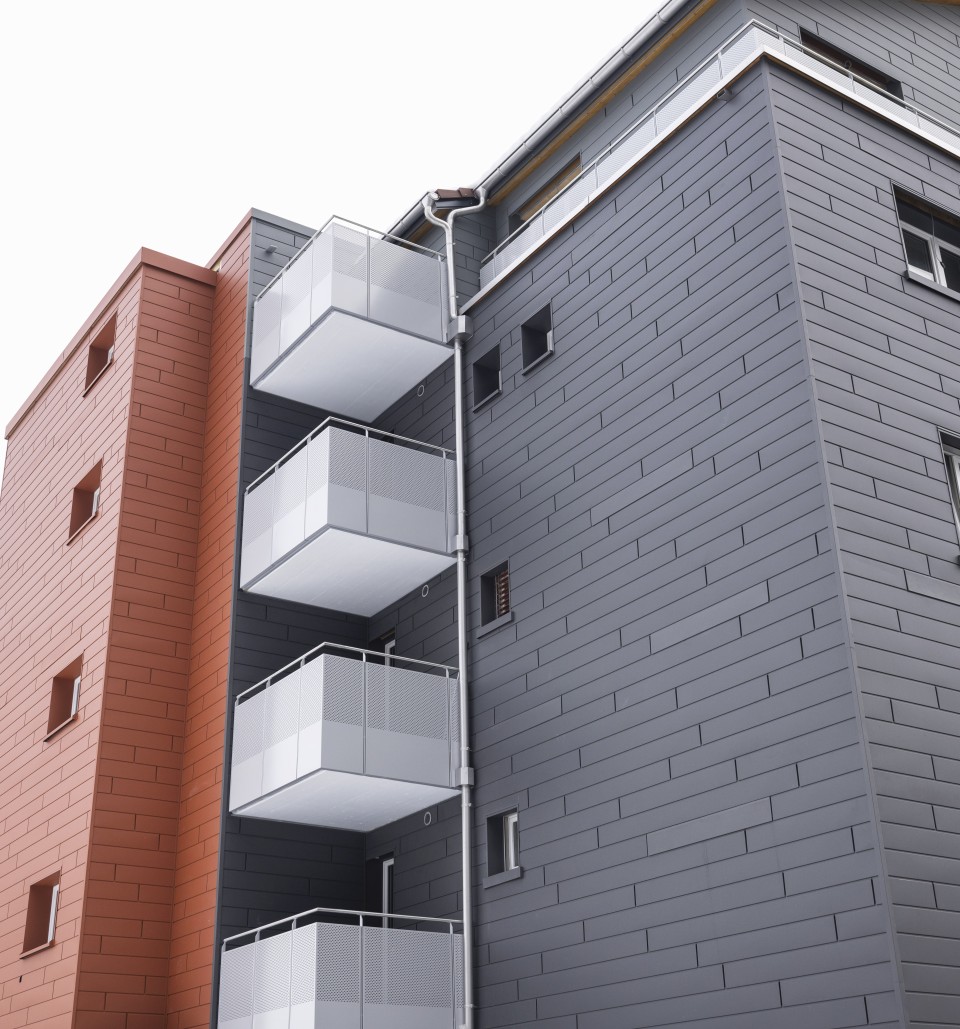 PREFA Siding Aluminiumbleche Fassadensystem