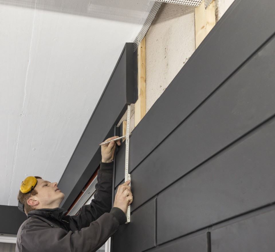 PREFA Siding Aluminiumbleche Fassadensystem