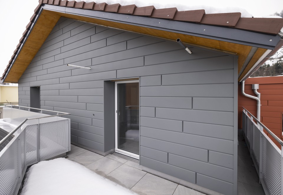 PREFA Siding Aluminiumbleche Fassadensystem