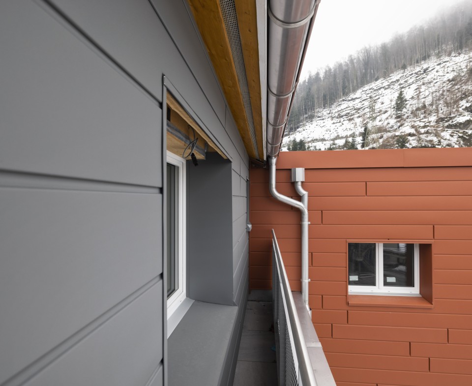 PREFA Siding Aluminiumbleche Fassadensystem