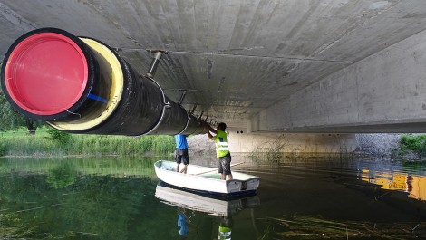 Gleitrohrschellen Ankerschienen Brücke Näfels