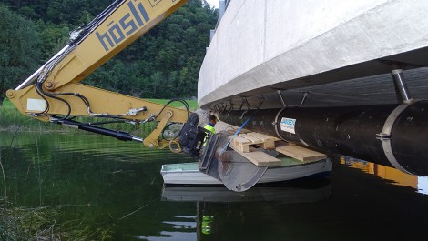 Gleitrohrschellen Ankerschienen Brücke Näfels