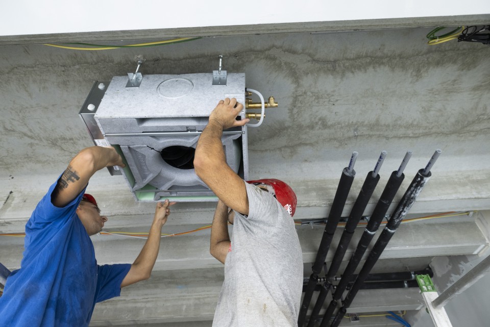 Ventilconvettori Condi®Line cassette soffitto condiline Geberit Flowfit Geberit Silent