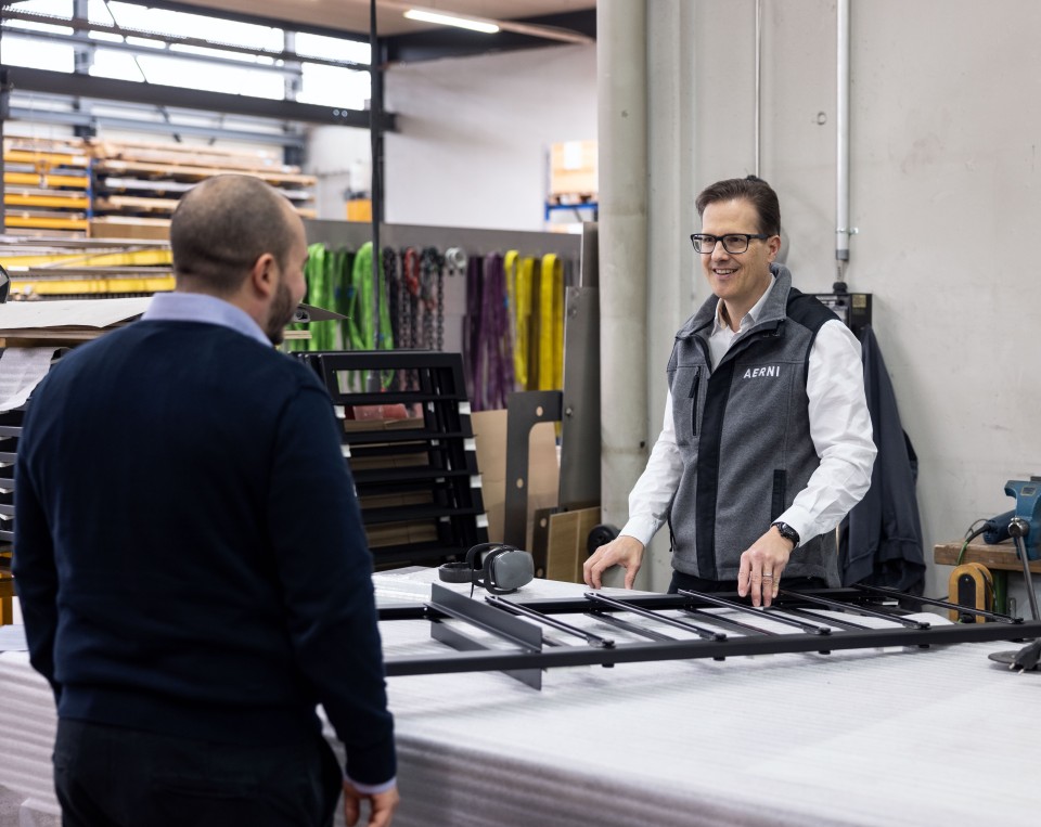 Aerni AG Weinlagergestell Formstahlrohre Stahlbleche