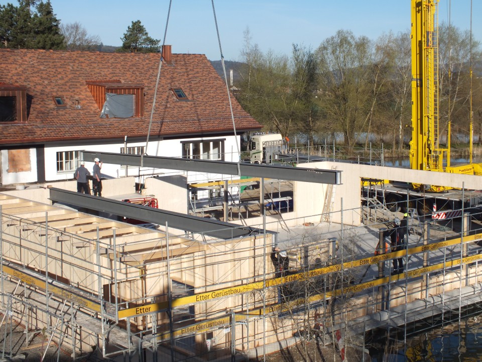 Pêcherie Kundelfingerhof pavillon pour événements poutrelles en acier