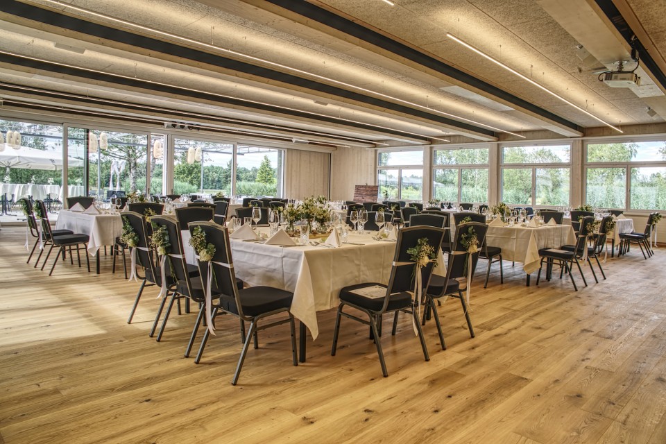Pêcherie Kundelfingerhof pavillon pour événements poutrelles en acier