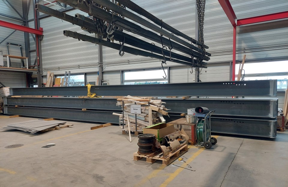 Pêcherie Kundelfingerhof pavillon pour événements poutrelles en acier