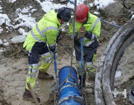 Duktilgussrohre Transportwasserleitung