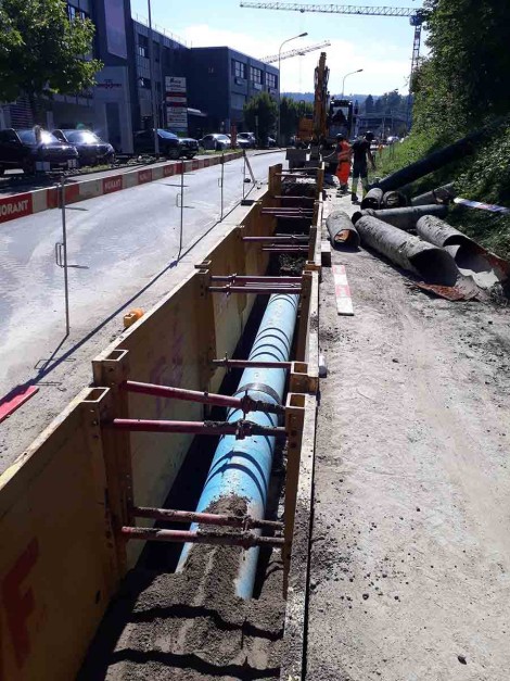 Duktilgussrohre Transportwasserleitung