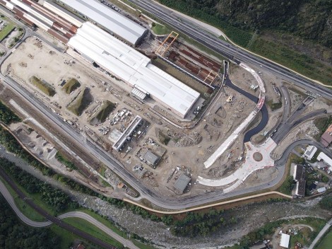 Centre de contrôle du trafic lourd Giornico tuyaux de protection de câbles HDPE