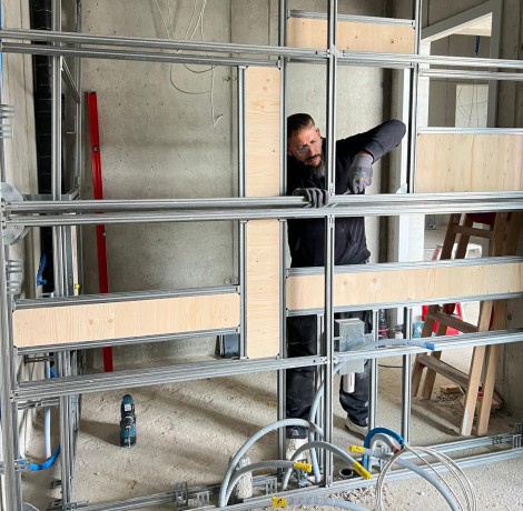 Simfloc AG prefabrication assembly building installations